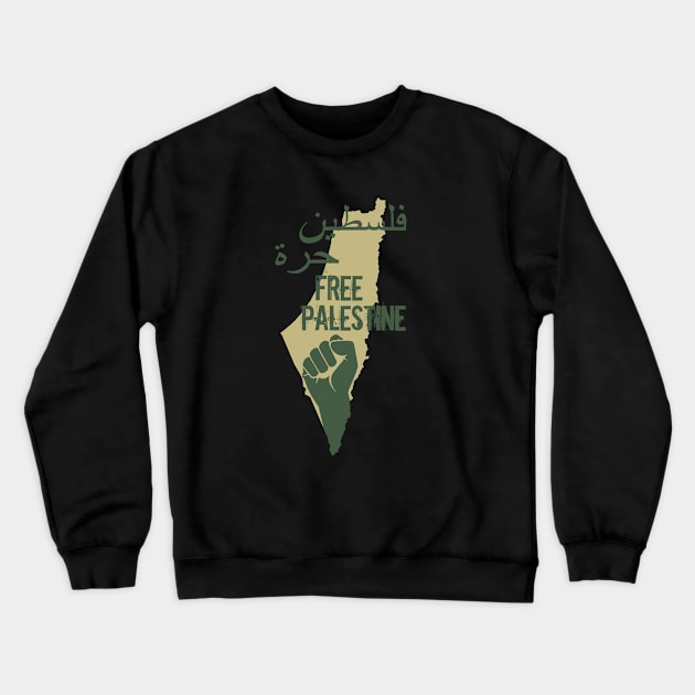 free palestine Crewneck Sweatshirt by omitay